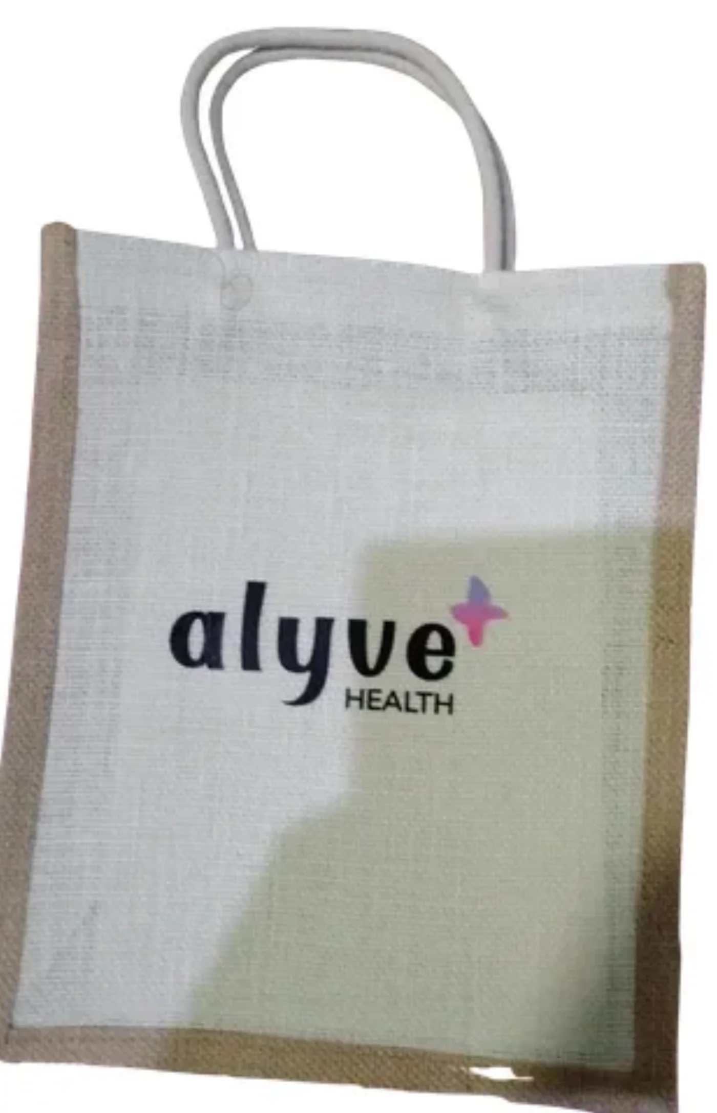A custom printed canvas tote